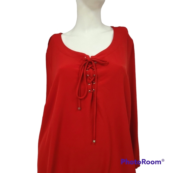 Jasmine & Juliana Plus Size Red lace up Tap size 3X - Picture 4 of 7